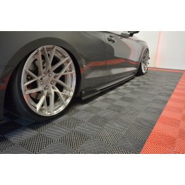 Накладки сплиттеры на пороги на Audi S5 B9